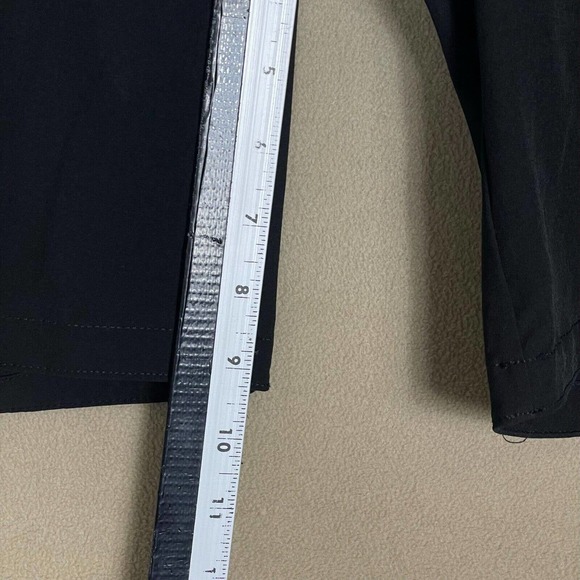 Prana Swim Trunk Mens 40 Black Drawstring Waist Zip Pocket High Rise UPF50+ - Picture 6 of 12